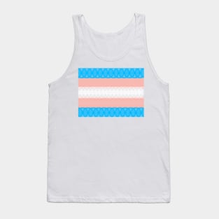 Spirograph Patterned Transgender Flag Tank Top